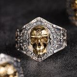 925 Sterling Silver Soul Awakening Skull Ring Man Ornaments Fashion Jewelry