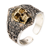 925 Sterling Silver Soul Awakening Skull Ring Man Ornaments Fashion Jewelry