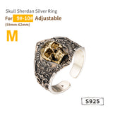 925 Sterling Silver Soul Awakening Skull Ring Man Ornaments Fashion Jewelry