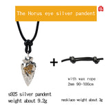 The Eye of Horus S925 Silver necklace for men  spear silver   pendant  Jewelry