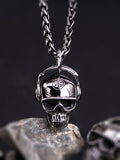 Skull headphones  pendant  Hip-hop  stainless steel  necklace for  Men High quality Jewllry  mygrillz