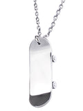 Fingers skateboard pendant  Men's fingertip play stainless steel necklaces jewelry