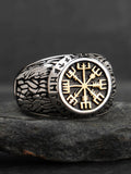 Nordic mythology Viking rune stainless steel  rings  for man and women  Index Ring fashion jewelry