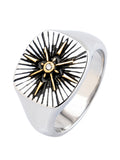 The star  stainless steel Compass   Polaris rings  for man Ring fashion jewelry