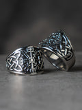 Nordic Valknut  Viking  rings stainless steel  man index ring Vintage  fashion jewelry