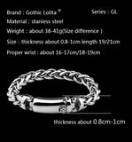 High quality brief bracelet for men stainless steel fashion Jewelry can customized