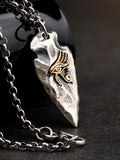 The Eye of Horus S925 Silver necklace for men  spear silver   pendant  Jewelry