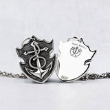 Aquaman anchor silver necklace trendy men's fearless anchor Thai silver