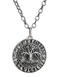 Nordic mythology Viking Life tree Silver necklace the sterling silver pendant for  Men