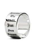 Bible Letters sterling Silver 925  rings  for man Index Ring fashion jewelry Thumb ring mygrillz