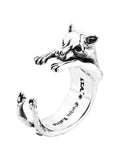 Dog open rings 925 Sterling Silver  for man and women Hip-hop fashion jewelry  mygrillz