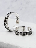 Seven Catholic sins S925  sterling Silver rings  for man and women  fashion jewelry