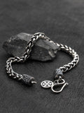 925 Silver Weaving Chain bracelet for men vintage fashion Jewelry  Thai Silver High quality  mygrillz