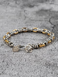 Thai Silver   bracelet for men sterling Silver  Peace knot  vintage fashion Jewelry   mygrillz