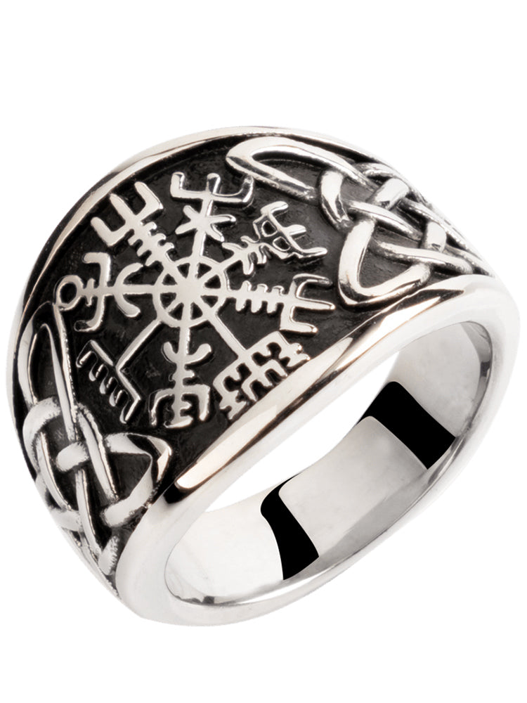 Nordic Valknut Viking rings stainless steel man index ring Vintage