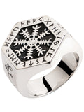 Nordic The helm of awe  Viking  rings for man  Vintage  stainless steel  fashion jewelry