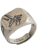 Eye of Horus  Silver rings for man  Vintage  Anubis fashion jewelry  hippop