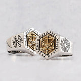 Nordic mythology Viking rune Sterling silver rings for man and women Kabala totem Index Ring