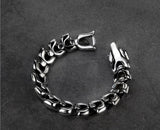 High quality Dragon Black vintage punk  bracelet for men stainless steel fashion Jewelry