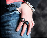 Artificial Zicon and  Dragon  claw  Rings for men and women Artifical  vintage Stainless Steel finger