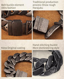 High quality punk  bracelet for men stainless steel Belt buckle fashion Jewelry