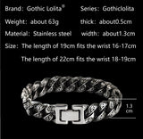 High Quality   bracelet for men  stainless steel  vintage Link Chain  mygrillz