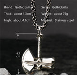 The   Stormbreaker necklace for men  hatchet stainless steel pendant   hippop street culture mygrillz