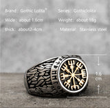 Nordic mythology Viking rune stainless steel  rings  for man and women  Index Ring fashion jewelry