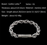 High quality Twist Link bracelet for men stainless steel fashion Jewelry can customized