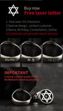 Six-star  stainless steel  rings  for man Domineering Hexagon  fashion jewelry