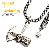 The   Stormbreaker necklace for men  hatchet stainless steel pendant   hippop street culture mygrillz