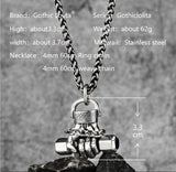 High Quality Fist dumbbell pendant stainless steel necklace for men Fashion Fitness Men Jewelry