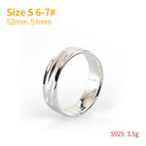 Water ripple  S925  sterling Silver rings  for man and women  fashion jewelry