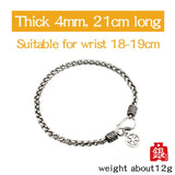 925 Silver Weaving Chain bracelet for men vintage fashion Jewelry  Thai Silver High quality  mygrillz