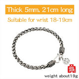 925 Silver Weaving Chain bracelet for men vintage fashion Jewelry  Thai Silver High quality  mygrillz