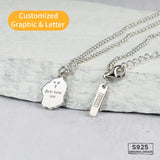 Rock Paper Scissor necklace the sterling silver pendant for  women