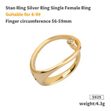 Gorenstein Ring  925 Sterling Silver  women Breif  Oval rings  lover gift  fashion jewelry