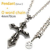 Cross stainless steel necklace for men Thorns Punk vintage style fashion jewelry