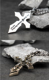 Cross stainless steel necklace for men Thorns Punk vintage style fashion jewelry