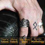 Nordic Valknut  Viking  rings stainless steel  man index ring Vintage  fashion jewelry