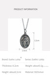 Virgin Mary Pendants ins Stylish sterling Silver  necklace for women