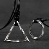 Time cycle ins fashion men's and women's pendant Mobius sterling Silver Necklace