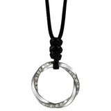 Time cycle ins fashion men's and women's pendant Mobius sterling Silver Necklace