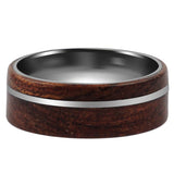 Red sandalwood ring fashion ins handmade custom engraved ring