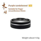 Red sandalwood ring fashion ins handmade custom engraved ring