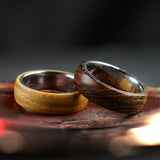 Sandalwood ring fashion male  ins red sandalwood handmade custom engraved ring