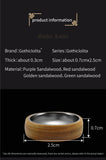 Sandalwood ring fashion male  ins red sandalwood handmade custom engraved ring