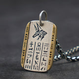 The Eye of Horus   Vintage Anubis   S925 Silver necklace for men  sterling silver   pendant  Jewelry