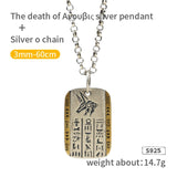 The Eye of Horus   Vintage Anubis   S925 Silver necklace for men  sterling silver   pendant  Jewelry