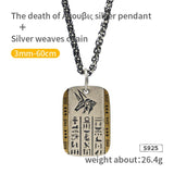 The Eye of Horus   Vintage Anubis   S925 Silver necklace for men  sterling silver   pendant  Jewelry